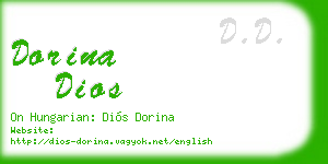dorina dios business card