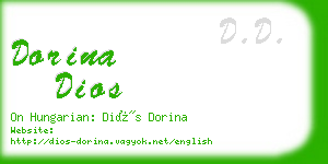 dorina dios business card